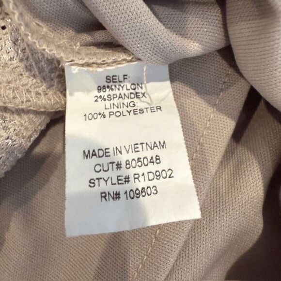 Rabbit Rabbit Rabbit Designs Crochet Lace Dress Cream Ivory Stretch Size 10 - Picture 8 of 13